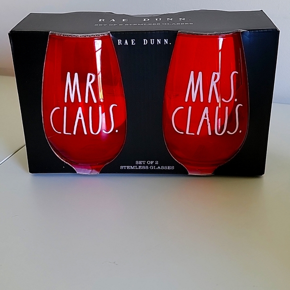 Rae Dunn Other - Rae Dunn Set of 2 Stemless Glasses